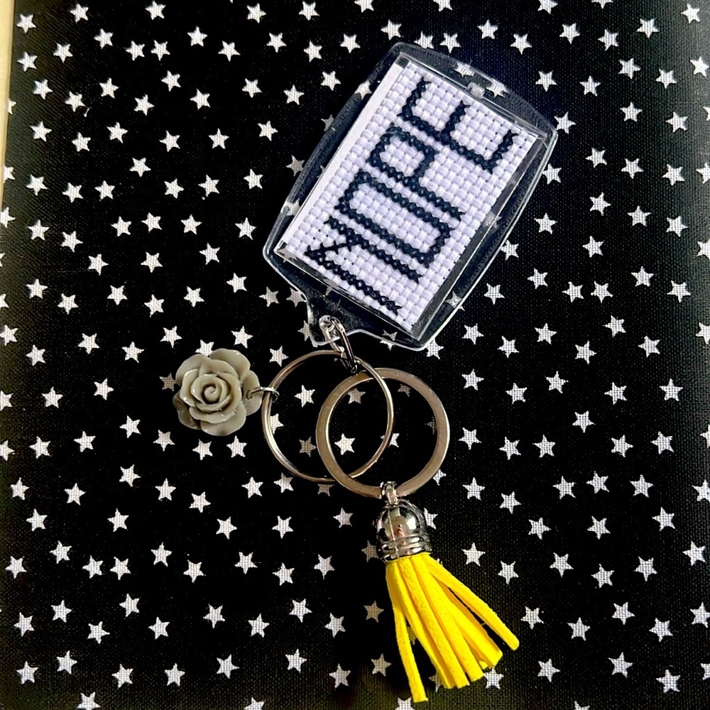 Nope handcrafted keychain